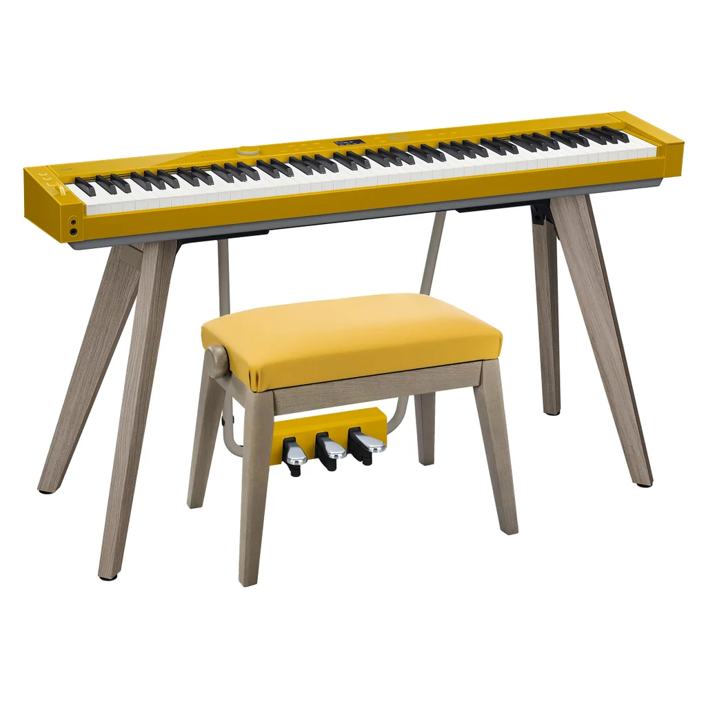 CASIO Privia PX-S7000HM Digital Piano with Stand, Three-Pedal System, Matching Adjustable Bench, and Accessories